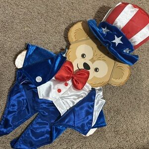 Disney World-Duffy Bear Uncle Sam Americana Patriotic 4th of July Outfit 17"